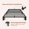 thumbnail image 5 of Senfot Twin Size Bed Frame, 6 Inch Metal Platform, No Box Spring Needed,No Screws Needed, 800 Lbs Capacity, Heavy Duty, Tool-Free Assembly with Reinforced Iron Slats & Legs, 5 of 7