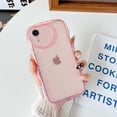 thumbnail image 6 of Compatible with iPhone XR Case(6.1"),Cute Clear Love Case,Love-Heart Camera Frame Wavy Edge Transparent Full Protection Soft TPU Shockproof Sturdy Phone Case Cover for Women Girls,Pink, 6 of 9