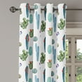 thumbnail image 2 of Ambesonne Flower Grommet Curtain, Desert Hot Mexican South, 50" x 108", Blue and Green, 2 of 6