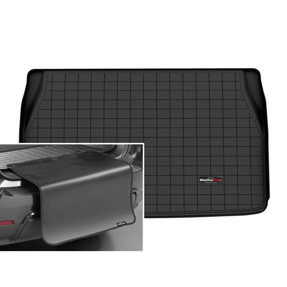 WeatherTech Cargo Trunk Liner with Bumper Protector compatible with Kia Carnival, Carnival Hybrid - Behind 2nd Row w/ Bumper Protector, Black
