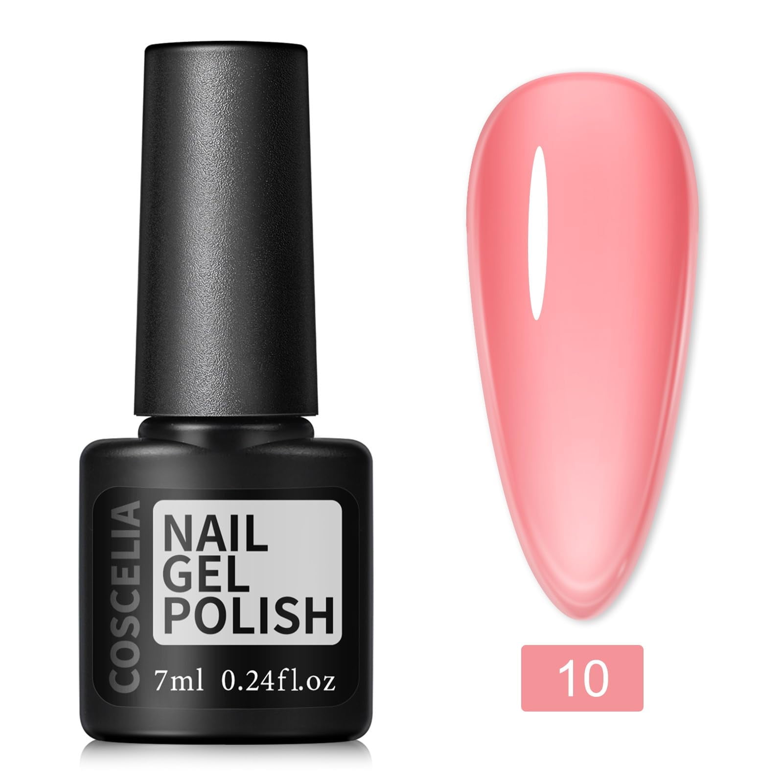 Coscelia Jelly Gel Polish Set Sheer Neutral 22 Colors Gel Polish Set Pink Blue Brown Gel Manicure Kit Nail Art for Women DIY at Home