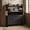 Smoky Black, variant on LEDREM Freestanding Narrow Shoe Rack Cabinet, Shoe Storage Cabinet Organizer with 2 Flip Drawers, Fits 14 to 16 Pairs, Gray