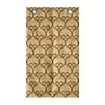 thumbnail image 1 of Fine Art Hanging Pocket Organizer, Ornamental Curves and Details Recalling Feelings, Printed Polyester Storage Bag with Pockets, 21" x 31", Pale Orange Champagne, 1 of 2