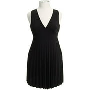 Women's Plus Sleeveless V-Neck Dress