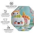 thumbnail image 3 of Honeii Kawaii Sushi Characters Delight Print Leather Coaster Set of 4, Ideal for Safeguarding Your Furniture from Drinks Spills and Effortless Cleanup-Octagon, 3 of 6
