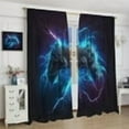 thumbnail image 4 of Game Controller Decor Curtains for Kids Boys Teens Gamer Gaming Video Gamepad Outer Space Bedroom Decor Playroom Living Room Home, Darkening Window Drapes 42" W x 84" L x2【Decor】, 4 of 6