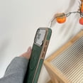 thumbnail image 5 of for iPhone Air Case Compatible with MagSafe,Vintage Classic Leather Luxury Business Vintage PU Cover,Plating Edge Anti-Scratch Shockproof Case for iPhone Air,Green, 5 of 9