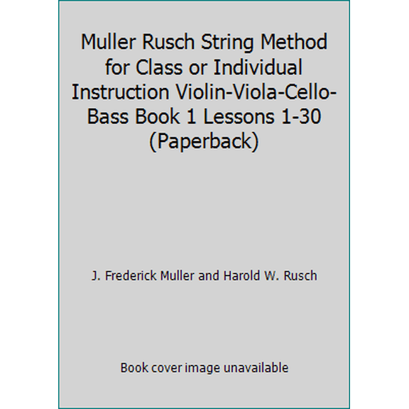 Pre-Owned 51VN - KJOS Muller-Rusch String Method 1 Violin Book (Unknown) 0849730015 9780849730016