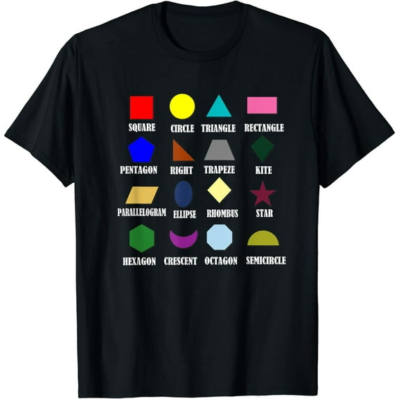 Different Geometric Shapes T-Shirt