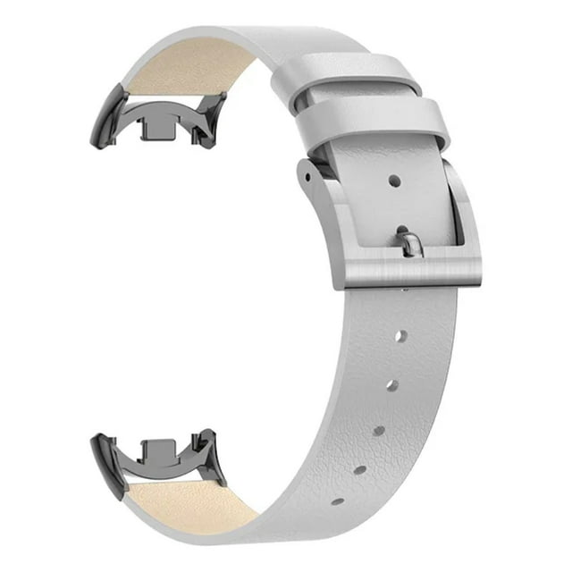 Correa de Piel y Acero Inoxidable para Xiaomi Mi Band 9/8 con Mica Protectora