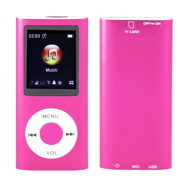 Lossless Sound Quality, Volume Control, HiFi Portable MP3 Music Player with Card Reader, 8h Battery Life, for Indoor and Outdoor Use