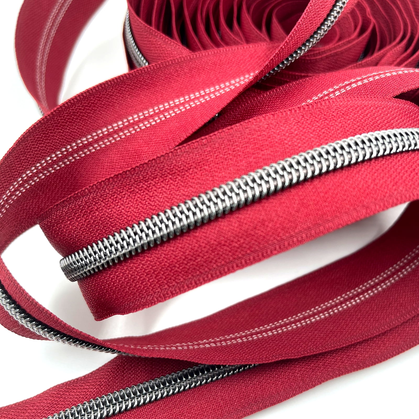 YIXI-SBest Metallic Nylon Coil Zippers #5 10 Yards Sewing Zippers Bulk DIY Zipper by The Yard Bulk with 20pcs Zipper Slider for DIY Sewing