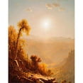 thumbnail image 2 of Sanford Robinson Gifford 12x14 Gold Ornate Wood Frame and Double Matted Museum Art Print Titled - October in the Catskills (1880), 2 of 4