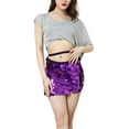 thumbnail image 4 of Qarigey Minifalda para mujer, elegante, corta, decorativa, brillante, reemplazo de lentejuelas, niñas, baile, actuación, disfraz, vestido Type2 NO2, 4 of 6