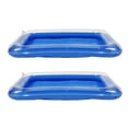 thumbnail image 6 of DINHEAROM Round Inflatable Swimming Pool Transparent Blue PVC 2Pcs 23.6X17.7X5.9In, 6 of 8