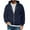 Navy #060, variant on Mohiass Mens Hoodies Zip Up Long Sleeve Fleece Crewneck Sweatshirts Fall Baggy Athletic Fashion Hoodie with Pockets Navy M