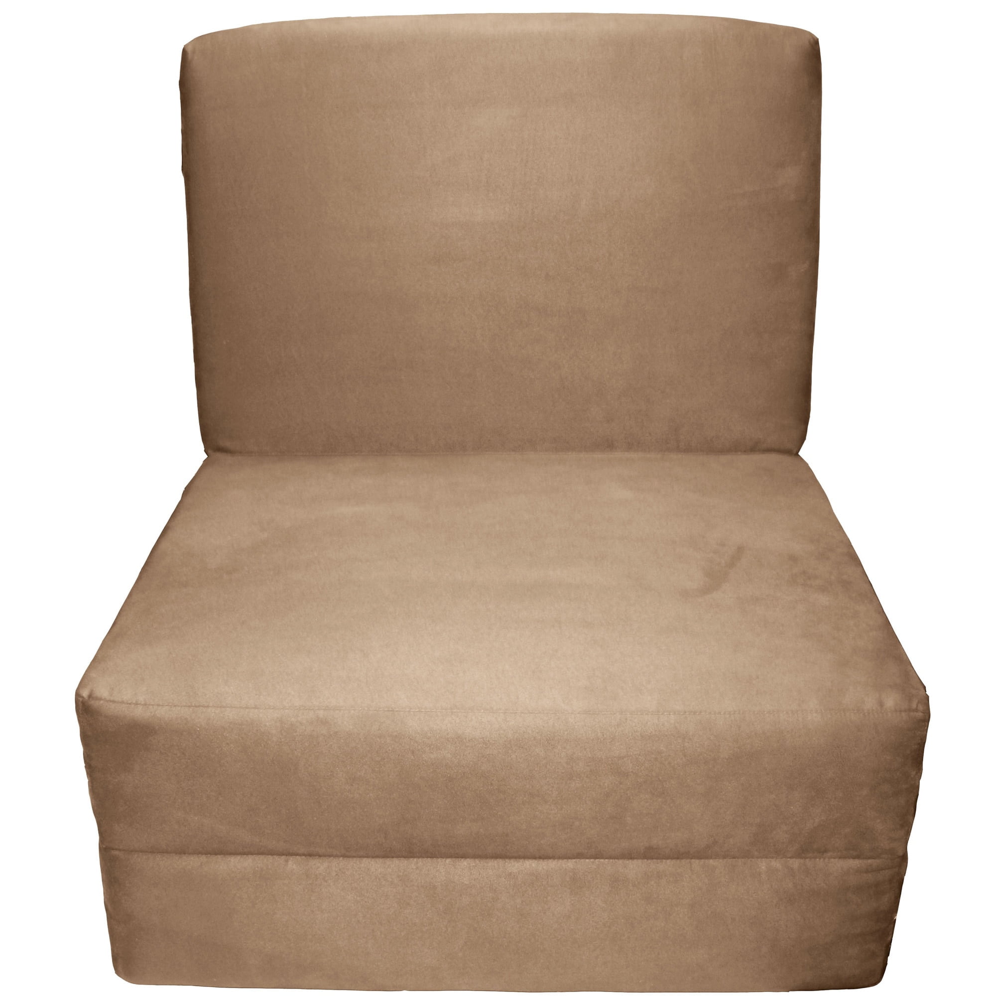 Epic Furnishings Nomad Flip Chair Sleeper Bed, Microfiber Suede Khaki