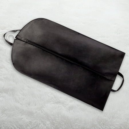 Foldable Garment Bag for Closet Storage and Travel - Non-Woven Fabric, Breathable, with Carry Handles and Smooth Zipper in Black, Blue, or Gray