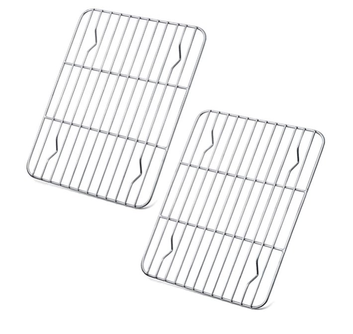 Mini Cooling Rack Set of 2, Topboutique Stainless Steel Small Grill