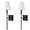 07-Dazzling Black*2, variant on GUSTELL Slim Wall Sconce Set of 2 White Fabric Shades Wall Sconce Hardwired Indoor Wall Light Column Stand Bedroom Wall Lamps Bathroom Vanity Light Fixture, Black