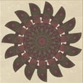 thumbnail image 1 of Ahgly Company Machine Washable Indoor Square Transitional Sepia Brown Area Rugs, 4' Square, 1 of 7