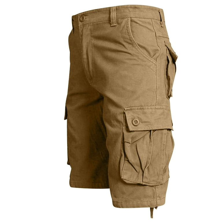Short Cargo Homme Premier International Taille 42 - Couleur Tan, 10 Poches - Occasion Très Bon état