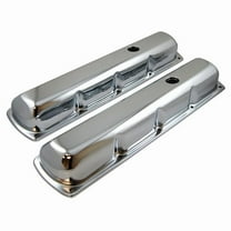 Racing Power Co-Packaged Chrome Steel Oldsmobile Tall Valve Cover Pair