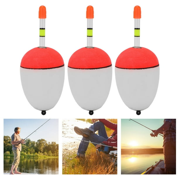Flotador de pesca luminoso 3PCS EVA Flotador de pesca luminoso Palo de luz Espuma de plástico Bobber Pesca de mar Flotador llamativo ANGGREK Otros