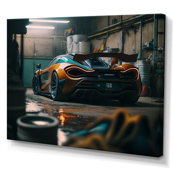 Designart 720 In Underground Garage Canvas Wall Art
