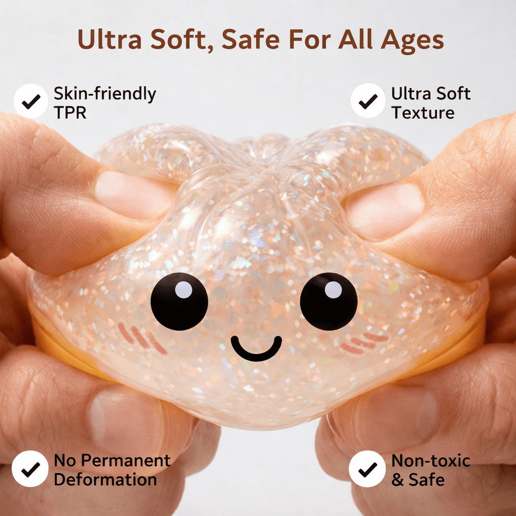 Random Glitter Dumpling Squishy with Box - Surprise Rare Dumplings Bun Stress Relief Set