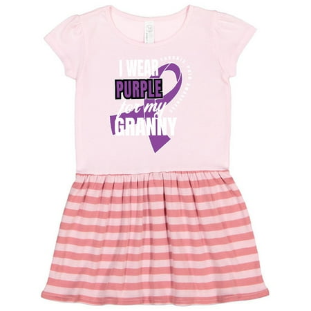 

Inktastic Chronic Pain I Wear Purple For My Granny Gift Toddler Girl Dress