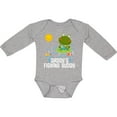 thumbnail image 3 of Inktastic Daddys Fishing Buddy Cute Frog Boys or Girls Long Sleeve Baby Bodysuit, 3 of 5