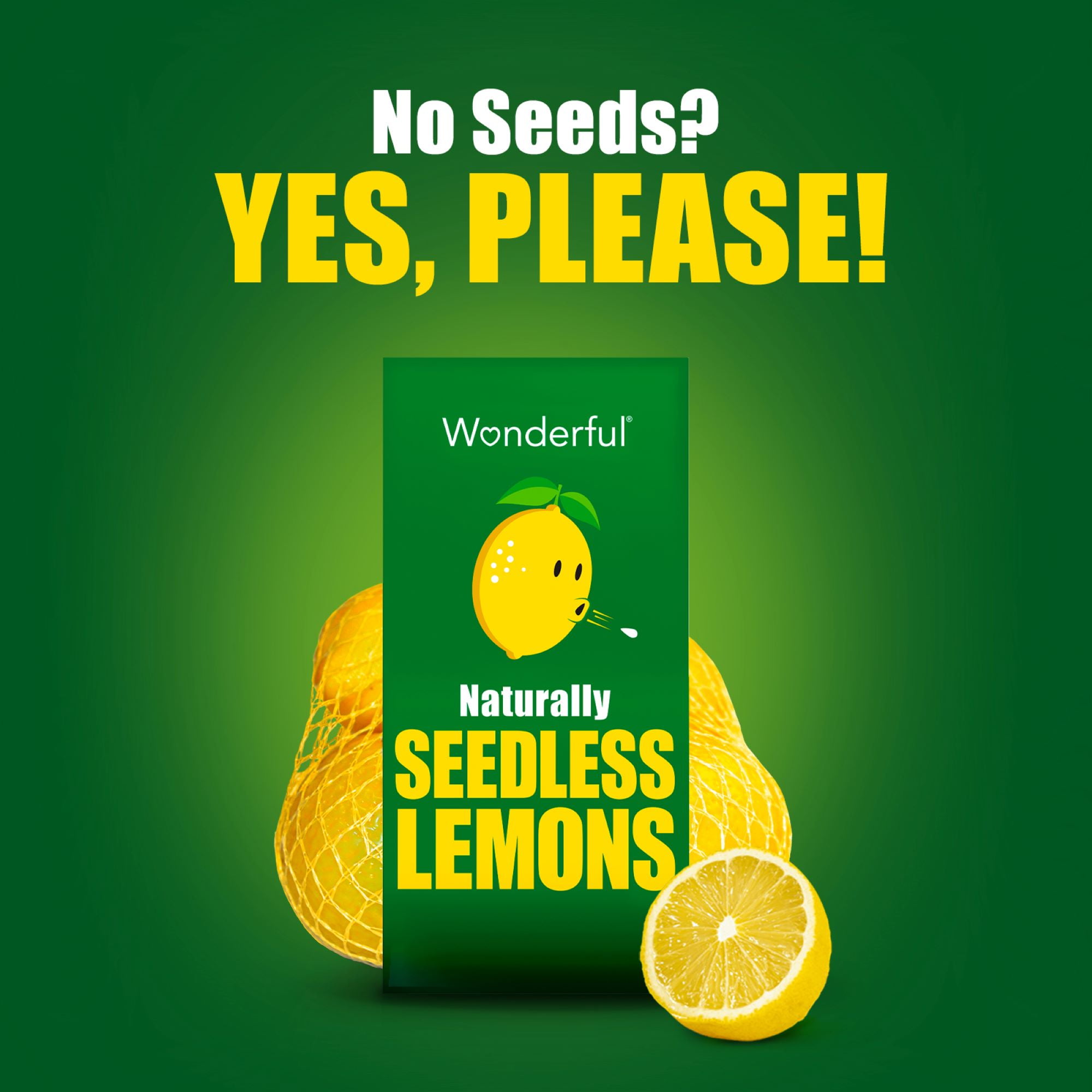 Fresh Seedless Lemons, 1 lb Bag