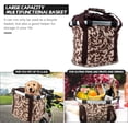 thumbnail image 3 of Front Bicycle Basket, Foldable Front Bicycle Basket Detachable Multipurpose Bicycle Basket Waterproof Storage Basket Metal Aluminum Frame Organizer for Shopping, Commuting, Camping and Outdoor, 3 of 6