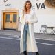thumbnail image 3 of Otoño e Invierno nuevo estilo solapa suéter largo de punto cardigan europeo y americano casual suelto estilo perezoso suéter chaqueta, 3 of 4