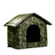 thumbnail image 2 of Casa de Gato de Gato al Aire Libre Cats Dog House, Uso Interior Y al Aire Libre, Escudo de Viento y Lluvia, Tela Oxford de Alta, Impermeable y Prueba de Humedad, Fácil, 2 of 7