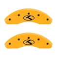 thumbnail image 3 of MGP 4 Caliper Covers Engraved Front & Rear Circle K/Kia Yellow finish black ch Fits select: 2016-2018 KIA SORENTO LX/L, 2013-2015 KIA SORENTO LX, 3 of 6