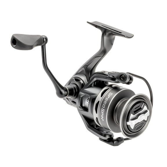 Lew’s Speed Spin Spinning Fishing Reel, Size 75 Reel, 8 1 Bearings, 5.2:1 Gear Ratio, Graphite Frame and Sideplate, Solid Brass Speed Gears, Speed Lube, Multi-Disc Drag, Gray