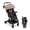 Khaki, variant on Gromast Lightweight Baby Stroller with Detachable Snack Tray, One-Hand Quick Fold, 15lbs Compact Travel Stroller with Adjustable Backrest, UV-Protective Canopy & Cup Holder - Black