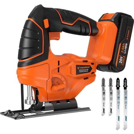 Tilswall 20V Cordless Miter Saw, 2.0AH Battery and Charger, 2700RPM