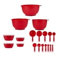 thumbnail image 5 of Farberware Pro 23 Piece Plastic Baking Set with Mixing Bowls, Red, 5 of 24