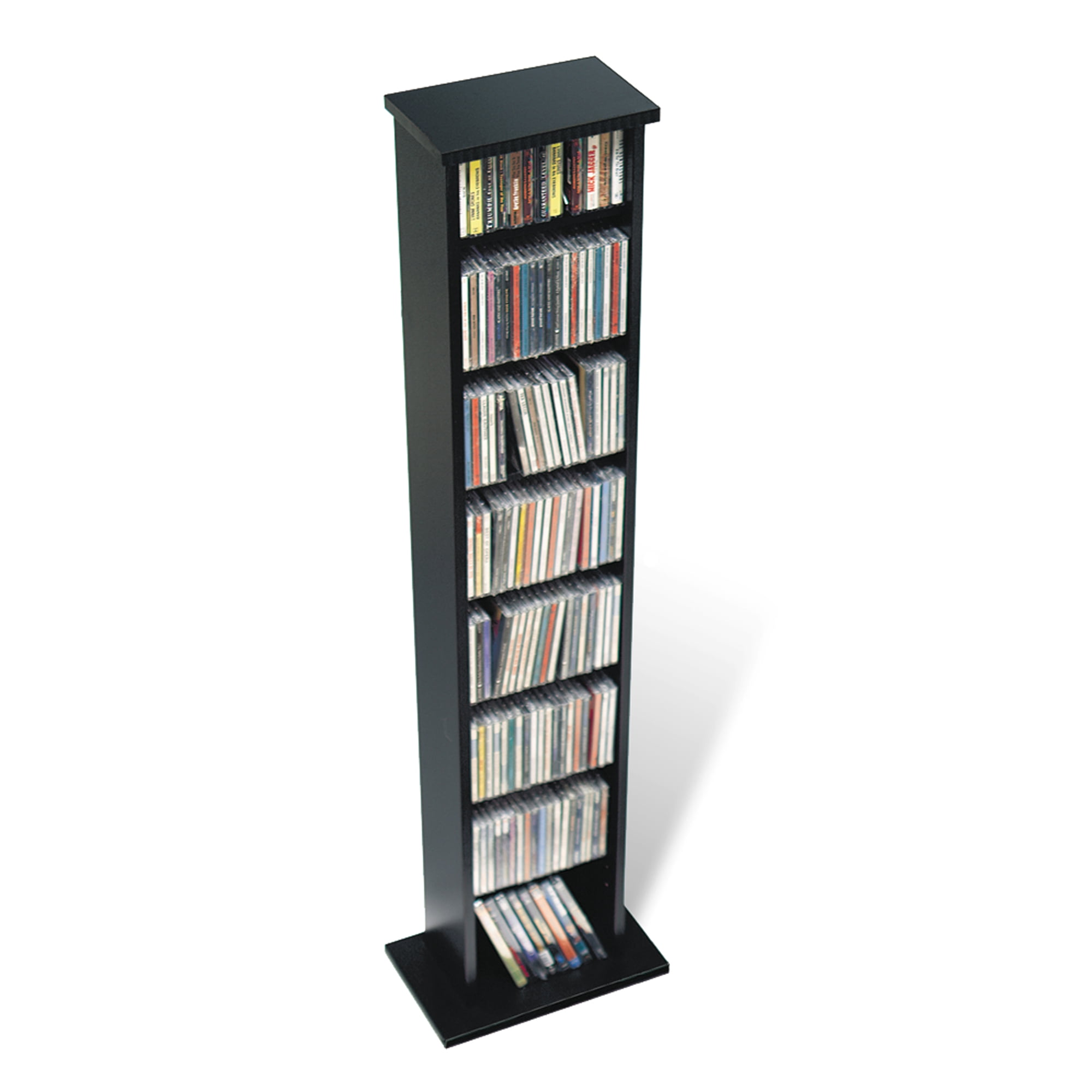 Atlantic Summit Adjustable Media Cabinet 6 Adjustable and 3 Fixed Shelves PN74735728 in Maple Holds 261 CDs 114 DVDs or 132 Blu-Rays 