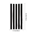 thumbnail image 3 of Honeeladyy Stripe Beach Towel, 24"x71" Quick Dry Sand Free Oversized Pool Swim Bath Towel, Lightweight Soft Sand Free Travel Towels Holiday Supplies, Black, 3 of 8