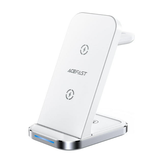 Cargador inalámbrico Acefast E15 3 en 1 blanco 15W/7.5W/10W