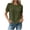 Army Green, variant on YuXingFu Tops for Women Trendy Plus Size Classic Casual Short Sleeve Crew Neck Pleated Tops - Side Pocket for Everyday White S