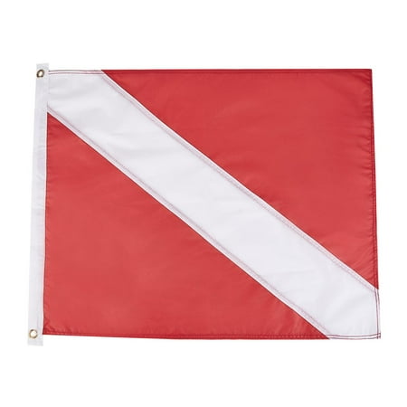 

Fovolat Scuba Dive Flag|Outdoor Diving Red Color Boat Flag|Diving Flags for Scuba Freediving Spearfishing Snorkeling 19.7 x 24 Inch