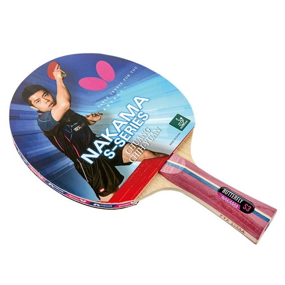 Butterfly Nakama S3 Table Tennis Racket-Carbon Blade-Flextra 1.9 Rubbers