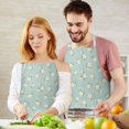 thumbnail image 3 of Pioneer Flower Floral Print Pattern Apron for Women and Men, Cotton Linen Waterproof with Pockets, Adjustable, 33x27 Inch for Kitchen, Gardening, BBQ, Salon, 3 of 6