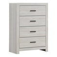 thumbnail image 5 of Pemberly Row 5-piece Queen Panel Wood Bedroom Set in Coastal White, 5 of 7