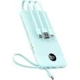 thumbnail image 1 of TEMOGU-Power Bank with Built-in Cables 10000mAh Portable Charger for iPhone Slim Fast Charge USB C Battery Pack Travel Essentials Powerbank Compatible with iPhone, Samsung, Android, etc, 1 of 4